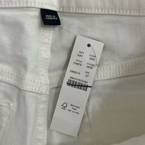 J. Crew women’s New wide leg denim trouser jean size 27 in white - Picture 6 of 11